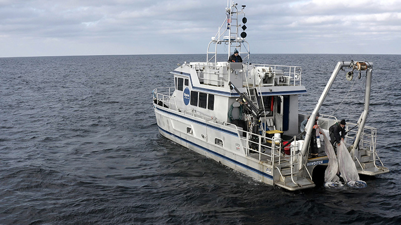 RV Bowditch at sea