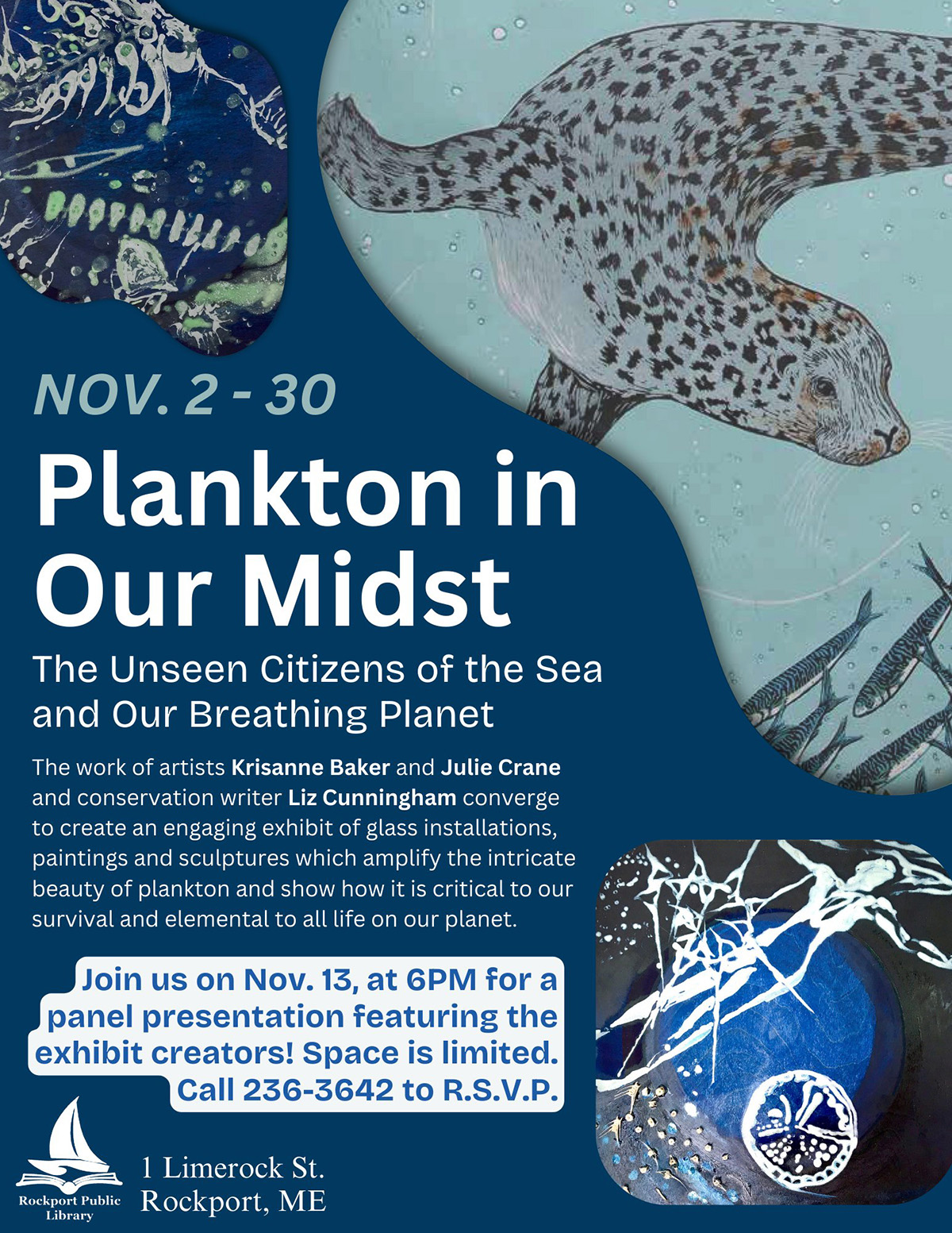 Flier for 'Plankton in Our Midst' exhibit